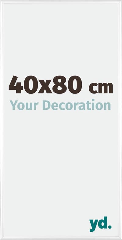 Your Decoration - Fotolijst 40x80 cm - Aluminium - Wit Hoogglans - Kent