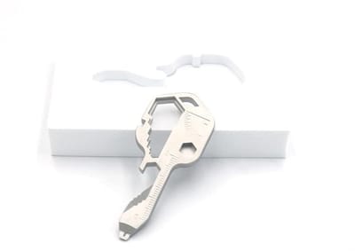 Dailygoods- Flesopener 24-in-1 Multitool - Sleutelhanger - Gereedschap voor Outdoor - Roestvrij Staal - Lichtgewicht - Compact formaat
