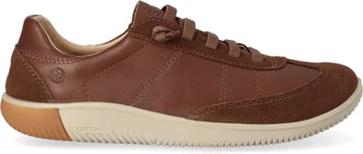 Keen - KNX T-Toe Heren Sneakers Leer Dark Earth/Plaza Taupe - Maat 42