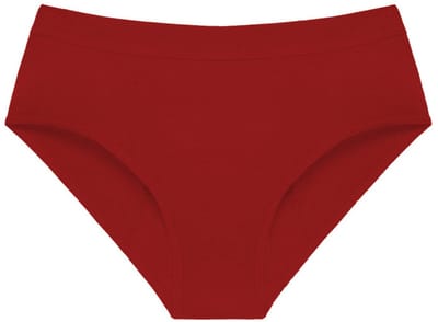 3-pack menstruatieondergoed voor dames, zuiver katoen, lekvrij, menstruatiebescherming, wasbaar,Rood-XS