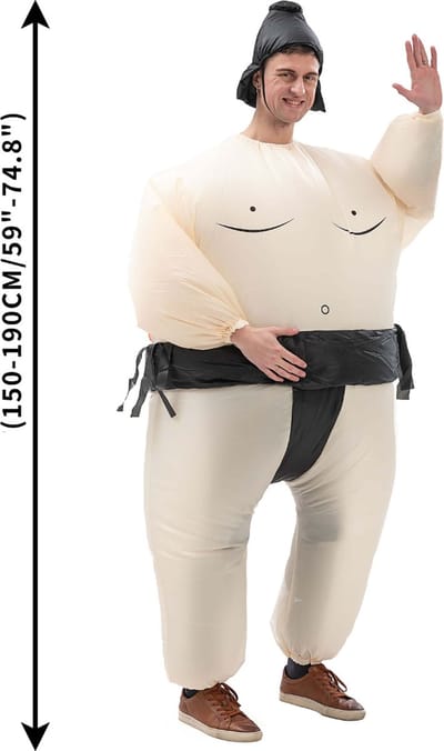 Nivard Halloween Outfit - Halloween Kostuum - Pak - Opblaasbaar Kostuum - Costume - Carnaval - Volwassenen - Sumoworstelaar