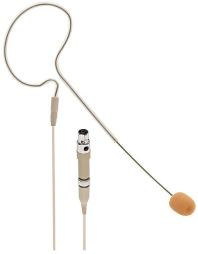 SubZero Single Ear Headset Mic, Compatible with Shure Systems, Tan