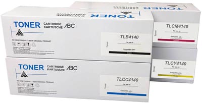 ABC huismerk Set 4x Toner geschikt voor Lexmark XC4100 XC4140 XC4140de XC4150 XC4153
