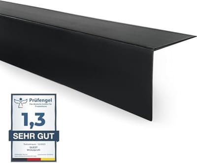 Hoekprofiel PVC - Randbescherming Hoekstrip - Beschermen van Randen - Robuust PVC Materiaal - 100 cm - Zwart