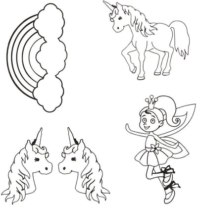 CC CC Krimpfolie Unicorn 10,5×14,5cm dikte 0,3mm Mat transparant