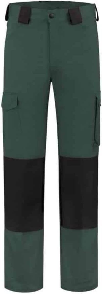 Top Rock Werkbroek WBC6040-006 katoen/poly Flessengroen/Zwart - groen - 56