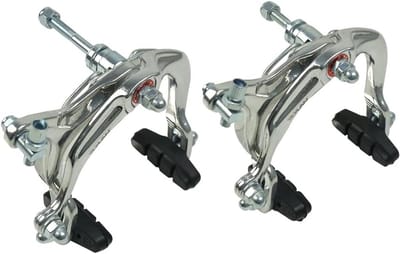 Fietsremklauwen Set - C-remmen Voor Achter - Fietsen Onderhoud - Hoge Sterkte Aluminium - 48mm 32mm Diepte - Zilverkleurig