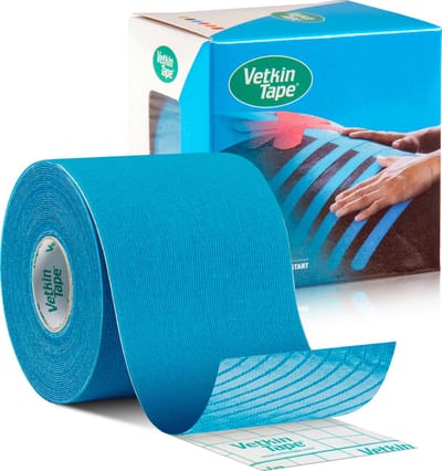 VetkinTape® - Blauw - Kinesiotape - Voor paarden en andere dieren - 6cm x 5m