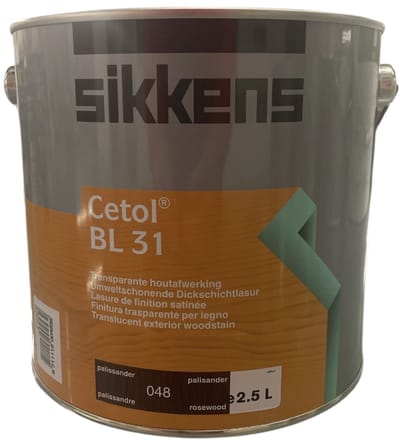 Sikkens Cetol BL 31 - Transparante hout afwerkings beits - satijn - waterbasis - 2.50 L - 048 Palissander