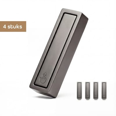Baulk® - Ophanghaken – Jashaak – Muurhaak – Multifunctioneel – Buiten & binnen – Tot 15Kg – Minimalistisch – Grijs – Klein – RVS – Modern - 4 stuks