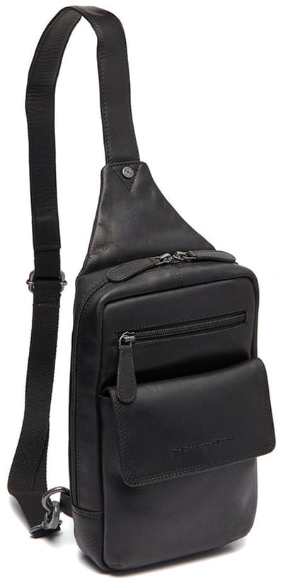 The Chesterfield Brand Waxed Pull Up Small Crossbodytas Leer - Zwart