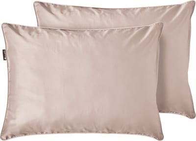 Cloudpillo Duopack Kussenslopen - Set van 2 (55x75 cm) - Luxe Katoen Satijn (300TC) - Natural Sand - Zijdezacht, Hypoallergeen & Ademend