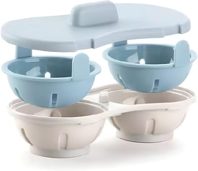 Aurixi® Eierkoker magnetron - Eierkoker - Eierkoker electrisch - Blauw - 15cm x 12cm x 6cm