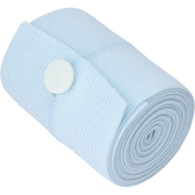 Elastische Verbandrol Sport Herbruikbaar Knoopsluiting Compressieverband voor Pols Enkel Blauw white