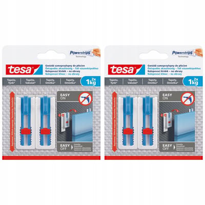 Tesa - Zelfklevende Spijker voor Schilderijen - 1kg - 2 verpakkingen