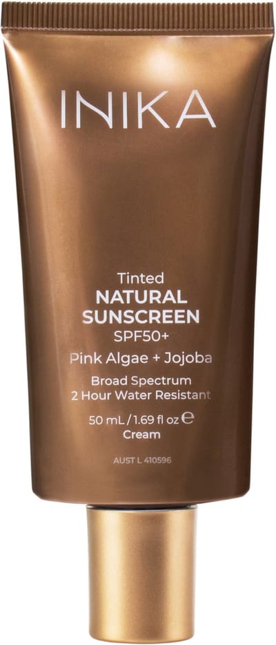 INIKA Zonnebrandcrème – SPF50+ – 50 ml – Getint & Vegan – Natuurlijk