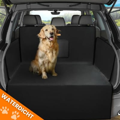 Ultiluxe® Hondendeken - Zwart - Kofferbak bescherming - Auto bescherming - Universeel - Waterdicht en krasbestendig - Honden deken - Autohoes - Kofferbakbeschermer - Beschermhoes - Autodeken - Hondenkleed - Beschermer