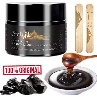 Biologische Shilajit Hars - Himalaya - 30g - Vitaliteit - Ayurvedisch Product