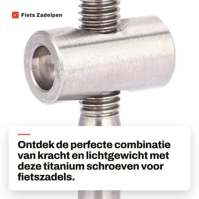 Dailygoods- Fiets Zadelpen Schroef Titanium - Zadelpen Bouten - Vaste Bout - Lichtgewicht - Oxidatiebestendig - Hoge Stabiliteit