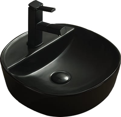 Mexen Zita opbouwkom 40 x 40 cm, zwart mat - 21874085