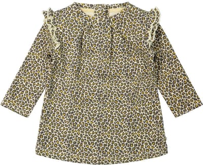 Ducky Beau dress leopard pattern