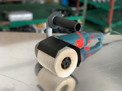 Vilten Polijstroller Borstel voor Marmer, Metaal en Hout - Ø120x100 mm