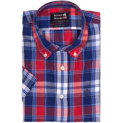 River Woods Cf Ss Boston Clr Chstpkt Shirt Multi G Größe: S | Casual hemden Outlet | Herren