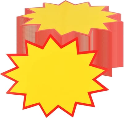 Prijslabels 100 stuks, 13x17 cm, Lege Retail Labels voor Supermarkten, Productinformatie, Verkoopstickers