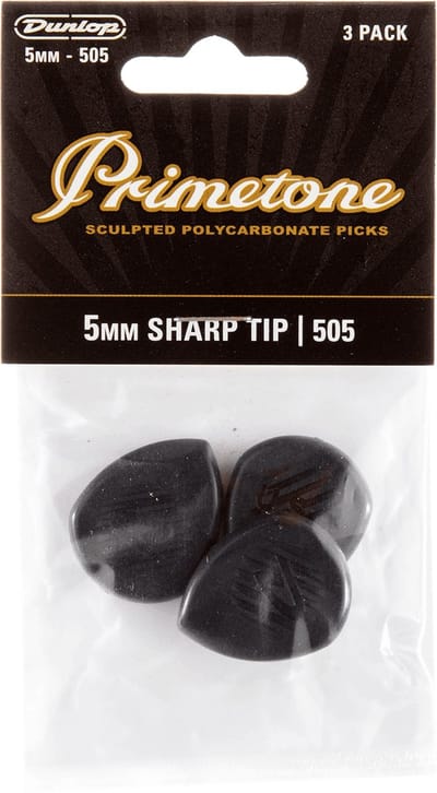 Jim Dunlop Primetone - Plectrums - Classic 505 Puntig - Player's Pack 3 Stuks