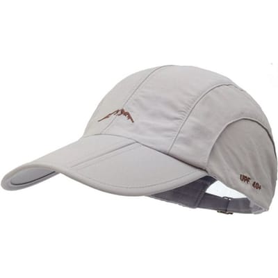 Opvouwbare Buitenhoed Waterdichte Sportpet Pet Baseballpet Wandelen Bergbeklimmen lichtgrijze kleur