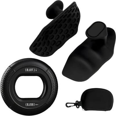 Set van 3 Grip Hulp voor Krachttraining, Antislip Gym Grip Pads en Grip Circles voor Halterheffen, Gymnastiek, Crossfit en Pull-Ups