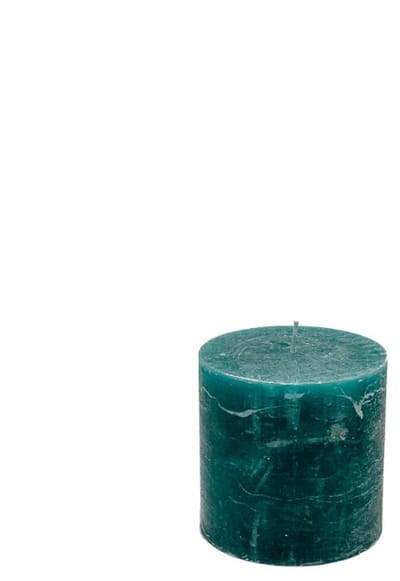 Branded By luxe gekleurde stopmkaars in de kleur Petrol blauw 10 x 10 cm met wel 110 branduren