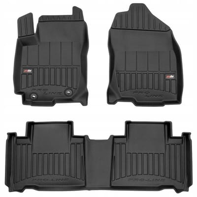 FROGUM 3D Gummimatten Set – Passend für Toyota Rav4 IV Hybrid (2015-2019) – Hohe 6 cm Kanten – TPE – Geruchlos & Schwarz