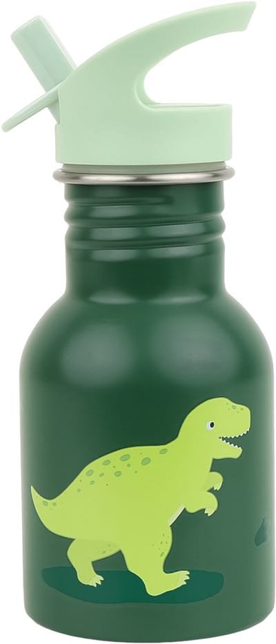 A little Lovely Company - RVS drinkfles - drinkbus - roestvrij staal - kind - Dinosaurus