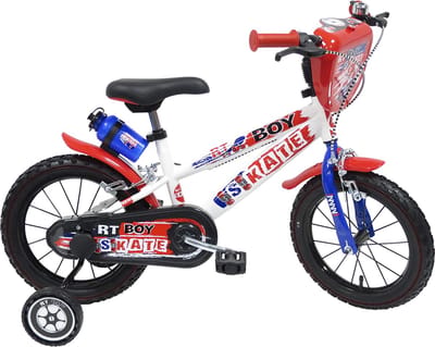 16"Skate stalen frame & vork opblaasbare MTB banden 2 remklauw remmen Nylon lagers''