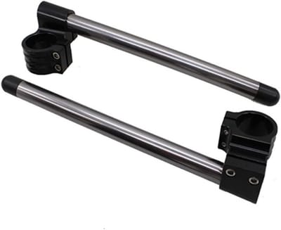 Stuur Riser Klemmen - Motorfiets Handgrepen - Verbeter Rijcomfort - Verstelbare Hoogte - 31mm-55mm - Grijs