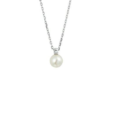 Zilver Gerhodineerde Collier parel 1 1318368