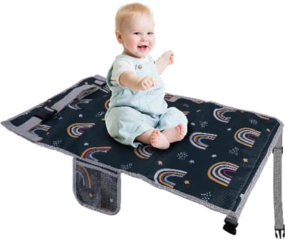 Vliegtuigbedje- Vliegtuig bedje baby - Reisvliegtuigbed Baby's - 76x44.5 cm Draagbare Stoelverlenging - Ademende Voetensteun Vliegtuig - Kinderen Babybed Vliegreizen - Geschikt voor kinderen -Verlengstoel Slapen Auto Vluchten -Kerst cadeautjes