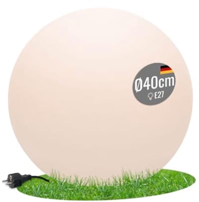 Bollamp 40 cm Kogellamp LED Warmwit Weerbestendig voor Binnen en Buiten