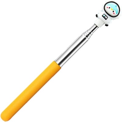 Aanwijsstok Met Vinger - Uitschuifbare Staf - Interactief Leren - Schattig Cartoon Design - 70 cm Uitgeschoven - Meerdere Kleuren