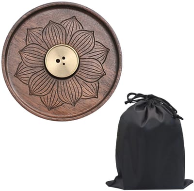 Dailygoods- Wierookhouder Houten Lotus - Wierookstokjeshouder