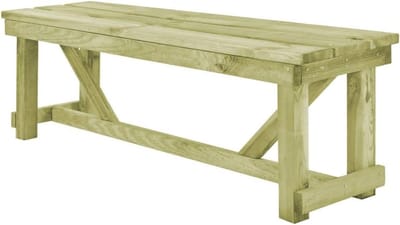Festnight Tuinbank tuinmeubelset, grenenhout, groen geïmpregneerd, 140 x 38 x 45 cm