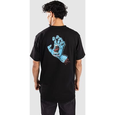 Santa Cruz Screaming Hand Chest T-Shirt zwart