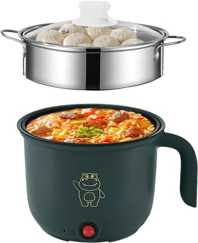 TIM® Hotpot Electrisch - Hotpot - Groen - ‎20cm x 18cm x 14cm