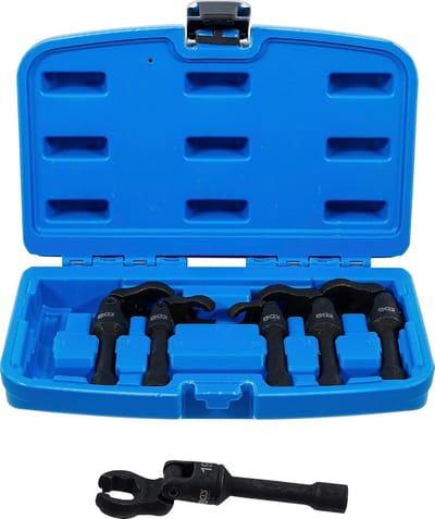 Kraaienpootsleutelset 10 mm (3/8") met Scharnier 6-delig