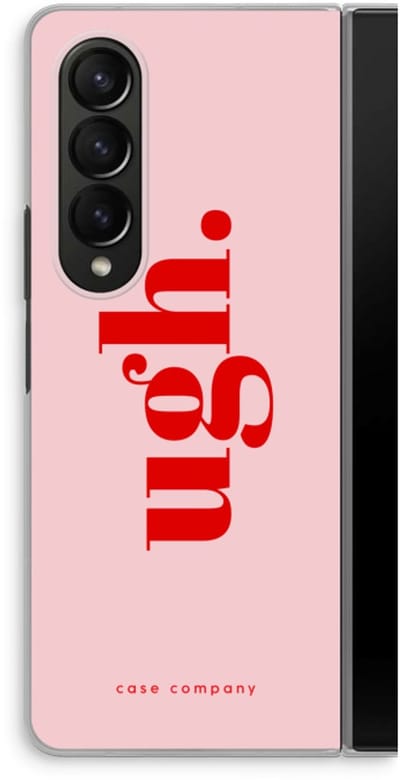 Case Company® - Hoesje geschikt voor Samsung Galaxy Z Fold4 hoesje - Ugh - Soft Cover Telefoonhoesje - Bescherming aan alle Kanten en Schermrand