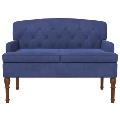 vidaXL - Lovingseat - met - knoopge - tuft - Politieblauw - 111 - x - 65 - x - 79 - cm