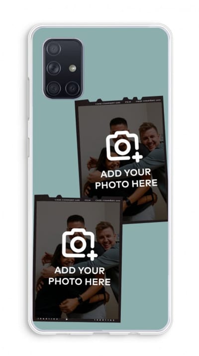 Gepersonaliseerd - Case Company® - Hoesje geschikt voor Samsung Galaxy A71 hoesje - Polaroid Zwart - Soft Cover Telefoonhoesje - Bescherming aan alle Kanten en Schermrand