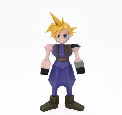 Cloud Strife Actiefiguur 15 cm - Beweegbaar Figuur uit Final Fantasy VII