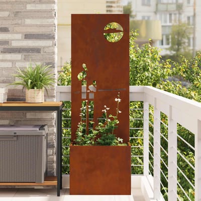vidaXL - Tuin - Privacy - Scherm - Roestig - 50 - x - 32 - x - 150 - cm - Cortenstaal